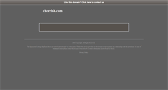 Desktop Screenshot of cherrish.com